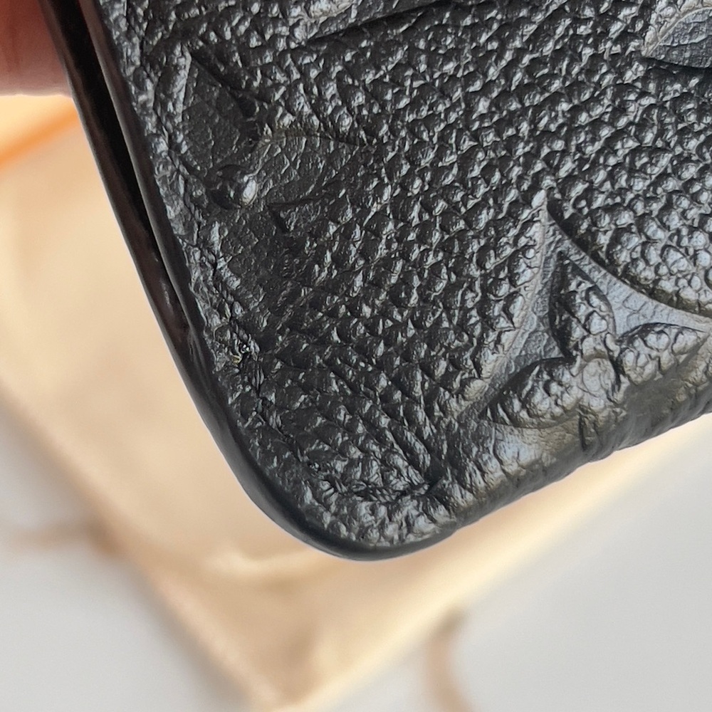 SOLD-Authentic Louis Vuitton Key Pouch Mng Empreinte Black - Picture 15 of 16